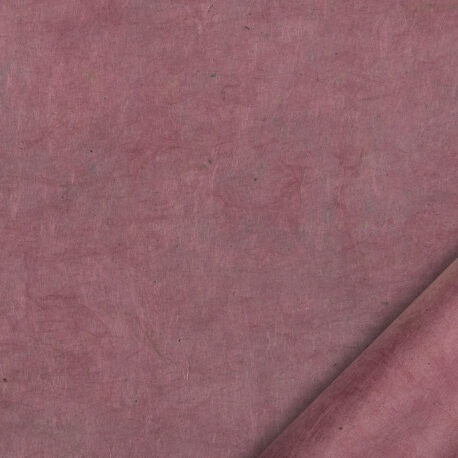 papier indien fait main à partir de la pulpe de coton recyclé issue de l'induxtrie textile. couleur vieux rose